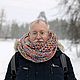 Заказать Радужный снуд крупной вязки в два оборота. IRINA GRUDKINA Handmade Knitwear. Ярмарка Мастеров. . Снуды Фото №3