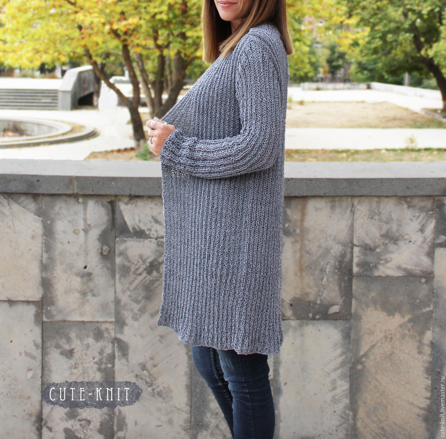 cute grey cardigan