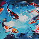 Koi fish oil painting on canvas 50/70 cm. Pictures. Painting World of Marina Lesina. Online shopping on My Livemaster.  Фото №2