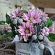 Цветы из холодного фарфора в чашке. Цветы. Fiore Spell. Ярмарка Мастеров.  Фото №6