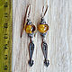 Amber. Earrings 'Sharp horcicka' amber silver. Earrings. Frollena II. Natural Baltic amber. My Livemaster. Фото №5