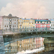 Картины и панно handmade. Livemaster - original item Photo picture of the Saint Petersburg City landscape 