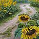 Oil painting "Sunny Field ",landscape. Pictures. 'Live palette' Olga Tikunova. My Livemaster. Фото №5