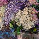 Painting with a bouquet of lilac 70*50 ' Warm mood'. Pictures. Russian Oil Paintings. My Livemaster. Фото №4