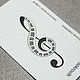 Order Felt pattern for a Treble Clef brooch. agraf. Livemaster. . Embroidery kits Фото №3