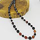 Beads with black agate and carnelian 43 cm. Beads2. Selberiya shop. My Livemaster. Фото №5