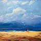 Painting with the sea. « Girl and the sea' 40h50, Pictures, Mytishchi,  Фото №1