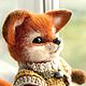 Заказать Лисёнок Мила. Валяная (войлочная) игрушка из шерсти. Шерстяной теремок (Лилия Грачева). Ярмарка Мастеров. . Войлочная игрушка Фото №3