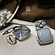 Серьги с халцедоном и эмалью из серебра. Серьги классические. SCARABEY jewelry. Интернет-магазин Ярмарка Мастеров.  Фото №2