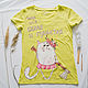 t-shirt White and Fluffy. T-shirts. krasa-art. Online shopping on My Livemaster.  Фото №2