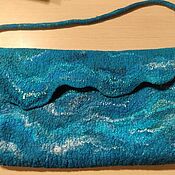 Сумки и аксессуары handmade. Livemaster - original item Felted handbag Sea waves. Handmade.