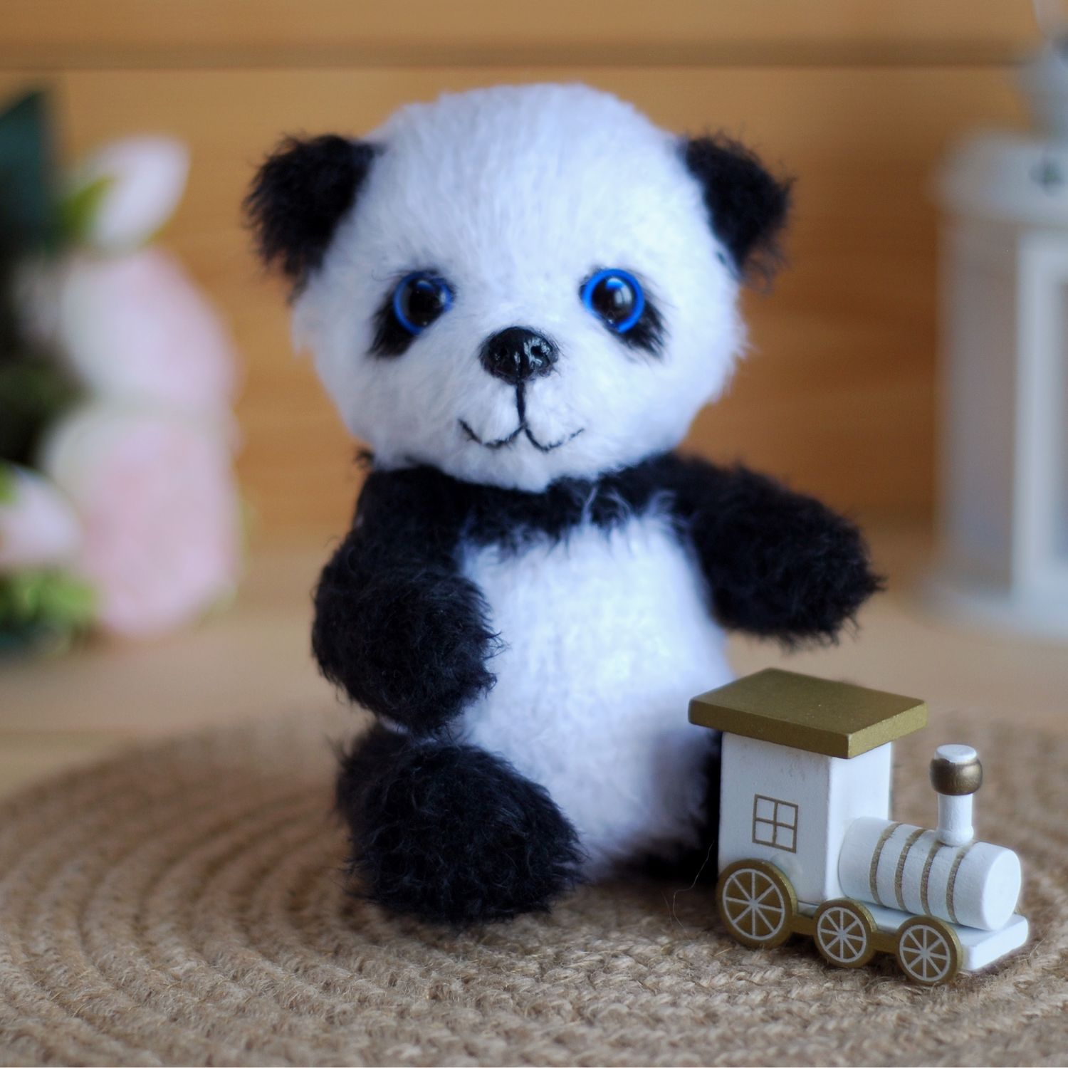 Вязаная игрушка Панда – заказать на Ярмарке Мастеров – SW58QRU | Мягкие ...