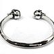 Браслет серебряный Skull Silver JB23-01. Браслет жесткий. Blacksilver. Интернет-магазин Ярмарка Мастеров.  Фото №2