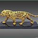 New Year's statuette 'Golden Tiger' z10951, Sculpture, Chrysostom,  Фото №1