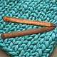 Large knitting Needles to knit of Wood 35mm/400#16, Knitting Needles, Novokuznetsk,  Фото №1