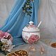 Набор для сервировки "Рrofumo di peonia"(аромат пиона). Кухонные наборы. Decoupage_stories Елена (decoupage-nvr). Ярмарка Мастеров.  Фото №4