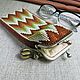 Praliné de Pistacho con cuentas en chocolate. Eyeglass case. SilkArt Tatyana. My Livemaster. Фото №6