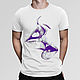 T-shirt cotton ' Space Kiss', T-shirts and undershirts for men, Moscow,  Фото №1