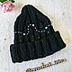 Заказать Шапочка "Ночь". Ирина Кислицына (crochet-irina). Ярмарка Мастеров. . Шапки Фото №3