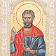 Roman the Saint of Caesarea (18h24cm), Icons, Moscow,  Фото №1