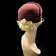 Hat 'Parisienne' wine. Hats1. Novozhilova Hats. My Livemaster. Фото №5