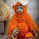 Обезьянка Чича. Тедди Зверята. KlemaBears. Ярмарка Мастеров.  Фото №4