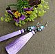 Tassels earrings 'Lilac spring fragrance'. Tassel earrings. Ludmila (Ludmila-biser) (Ludmila-biser). My Livemaster. Фото №5
