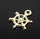 Подвеска "ШТУРВАЛ" Matt Gold Plated Южная Корея, Подвески, Москва,  Фото №1