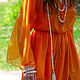 Long chiffon dress with slit 'Sun in the glass''. Dresses. Lana Kmekich (lanakmekich). My Livemaster. Фото №6