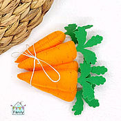 Сувениры и подарки handmade. Livemaster - original item Carrots from felt. Food out of felt. Gift for Easter. Easter decor.. Handmade.