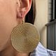Винтаж: Винтажные серьги золотые диски. Серьги винтажные. Vintage.trinket. Ярмарка Мастеров.  Фото №4