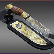 Сувениры и подарки handmade. Livemaster - original item Damascus knife z513. Handmade.
