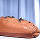 Заказать Men's leather sports bag 'Tennis'. Crazy RHYTHM bags (TP handmade). Ярмарка Мастеров. . Sports bag Фото №3