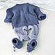 Conjunto de punto para niño: botines, pantalones, gorro, Jersey, Gift for newborn, Cheboksary,  Фото №1