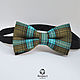 Tie Tartan / bow tie green blue checks, Ties, Moscow,  Фото №1