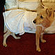 Платье для собаки " Подружка невесты" + заколка+ 4 подвязки. Одежда для питомцев. Irennovikova. Интернет-магазин Ярмарка Мастеров.  Фото №2