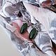 Earrings with jade, Earrings, Moscow,  Фото №1