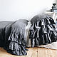 Set of bed linen. 100% linen. Softened, Bedding sets, Minsk,  Фото №1