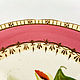 Винтаж: Тарелка Тюльпаны. Англия, костяной фарфор, 19 век. Тарелки винтажные. Antikvari. Ярмарка Мастеров.  Фото №5