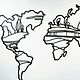 Карта мира на стену декор NATURE. Карты мира. SWD: часы|карты мира|панно на стену. Ярмарка Мастеров.  Фото №4