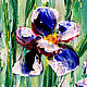 Painting miniature oil Irises. Pictures. Zabaikalie. My Livemaster. Фото №4