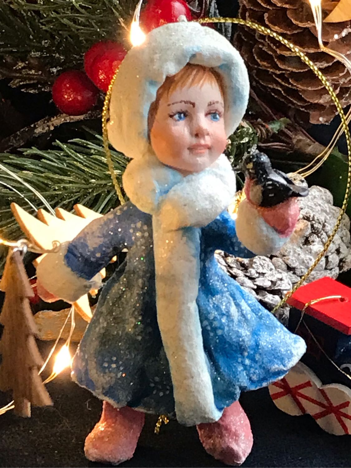 Новогодняя Игрушка Девочка Новогодняя Игрушка Девочка