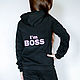Order Footer suit with fleece 'Im BOSS' Art-C001. ModSister. Livemaster. . Sweatshirts and hoodies Фото №3