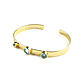 Order Gold bracelet with quartz 'Heavenly City' bracelet with stones. Irina Moro. Livemaster. . Hard bracelet Фото №3
