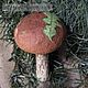 Подберёзовик-черноголовик, ёлочная игрушка из ваты. Елочные игрушки. Игрушки чудесные (Людмила). Ярмарка Мастеров.  Фото №4