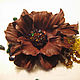 Order The colors of the skin.Decoration brooch pin MILK CHOCOLATE .,brown. Irina Vladi. Livemaster. . Brooches Фото №3