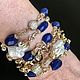 Браслет с сапфирами SAPPHIRE в стиле Chanel купить. Кольца. Lady Jane. Ярмарка Мастеров.  Фото №5
