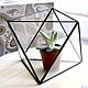 The Floriana, octahedron, vase for Floriana. Pots1. Glass Flowers. My Livemaster. Фото №5