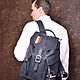 Mens leather backpack Aviator "Normandie Niemen". Men\\\'s backpack. CRAZY RHYTHM bags (TP handmade). My Livemaster. Фото №5