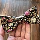 Bow tie with floral accepted. Ties. Handmade_by_richi. Online shopping on My Livemaster.  Фото №2